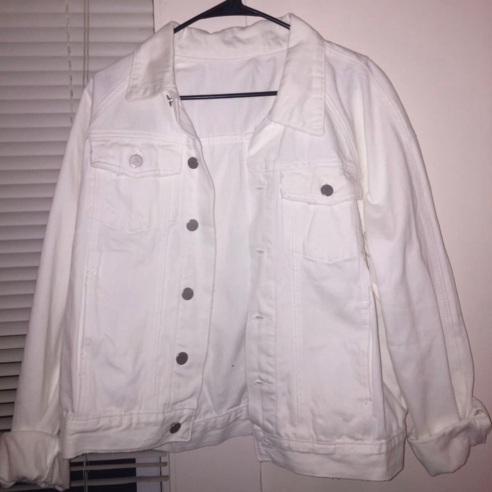 White denim jacket